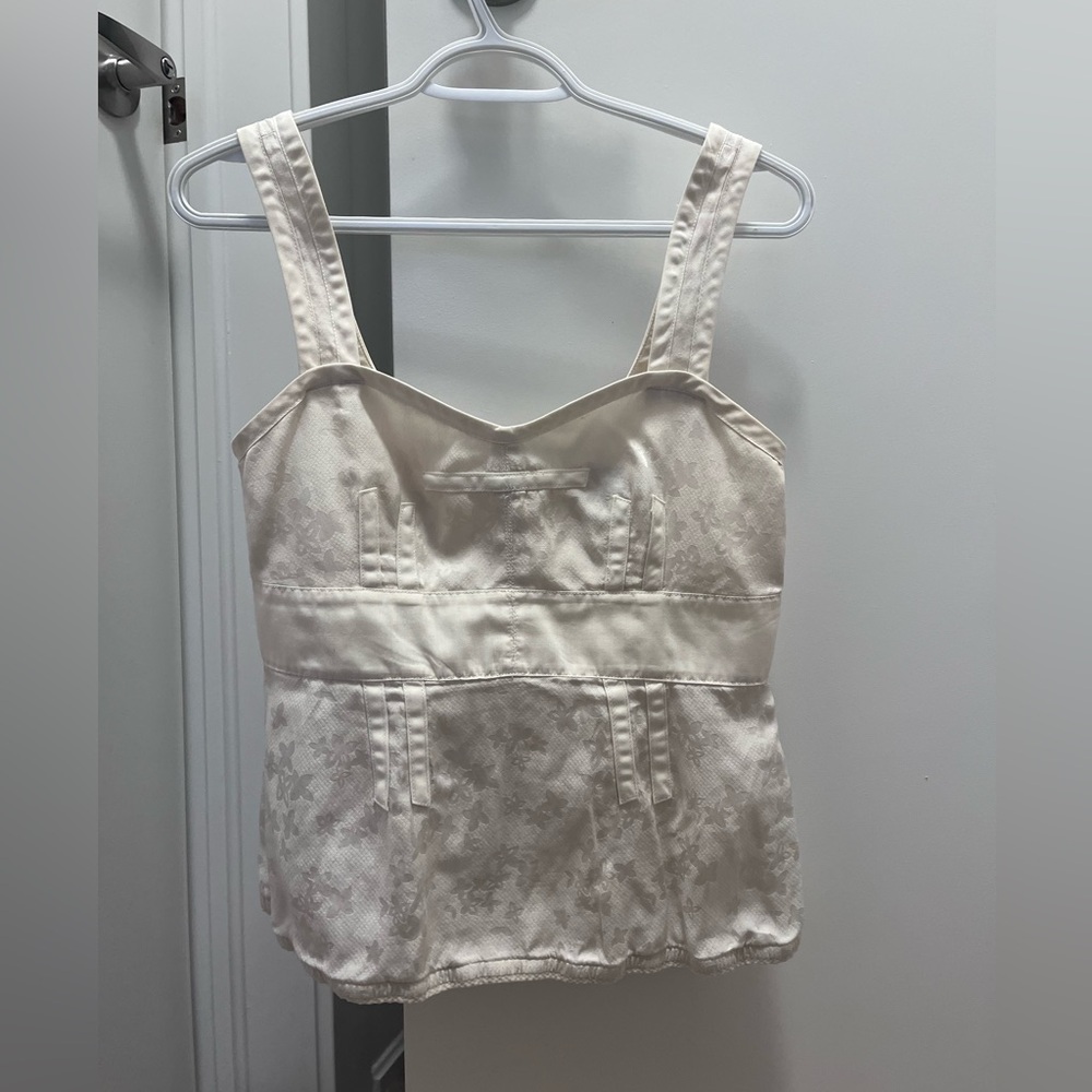Marc by Marc Jacobs Cream Floral Jacquard Camisole